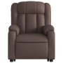 Sillón reclinable elevable eléctrico de cuero sintético marrón de , Sillones - Ref: Foro24-3205280, Precio: 325,82 €, Descuen...