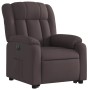 Sillón eléctrico reclinable elevable de tela marrón oscuro de , Sillones - Ref: Foro24-3205345, Precio: 334,07 €, Descuento: %