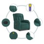 Sillón masaje eléctrico reclinable elevable tela verde oscuro de , Sillones - Ref: Foro24-3205358, Precio: 359,54 €, Descuent...