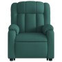 Sillón masaje eléctrico reclinable elevable tela verde oscuro de , Sillones - Ref: Foro24-3205358, Precio: 359,54 €, Descuent...