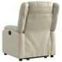 Sillón reclinable elevable eléctrico de cuero sintético crema de , Sillones - Ref: Foro24-3205165, Precio: 352,13 €, Descuent...