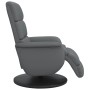 Sillón reclinable con reposapiés cuero sintético gris de , Sillones - Ref: Foro24-356720, Precio: 243,72 €, Descuento: %