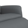Sillón reclinable con reposapiés cuero sintético gris de , Sillones - Ref: Foro24-356720, Precio: 243,72 €, Descuento: %