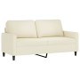 Sofá de 2 plazas terciopelo color crema 140 cm de , Sofás - Ref: Foro24-359207, Precio: 245,84 €, Descuento: %