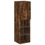 Muebles TV pared con LED 5 pzas madera ingeniería roble ahumado de , Muebles TV - Ref: Foro24-3216608, Precio: 161,97 €, Desc...