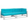 Cojines para asiento de palets 5 piezas tela turquesa de , Cojines para sillas y sofás - Ref: Foro24-3217143, Precio: 174,41 ...