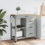 Carrito de cocina MONZA madera maciza de pino 84x40x90 cm de , Carros de cocina y comedor - Ref: Foro24-376116, Precio: 208,9...