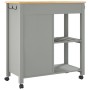 Carrito de cocina MONZA madera maciza de pino 84x40x90 cm de , Carros de cocina y comedor - Ref: Foro24-376116, Precio: 208,9...