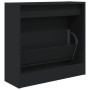 Zapatero de madera de ingeniería negro 60x21x57 cm de , Zapateros y organizadores de calzado - Ref: Foro24-839883, Precio: 48...