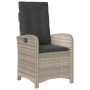 Sillones reclinables de jardín con cojines gris 2 uds ratán PE de , Sillas de jardín - Ref: Foro24-365174, Precio: 245,76 €, ...