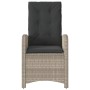 Sillones reclinables de jardín con cojines gris 2 uds ratán PE de , Sillas de jardín - Ref: Foro24-365174, Precio: 245,76 €, ...