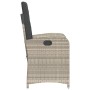 Sillones reclinables de jardín con cojines gris 2 uds ratán PE de , Sillas de jardín - Ref: Foro24-365174, Precio: 245,76 €, ...