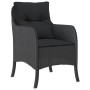 Set comedor de jardín 3 pzas con cojines ratán sintético negro de , Conjuntos de jardín - Ref: Foro24-3211920, Precio: 315,02...