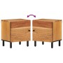 Mesita de noche de madera maciza de acacia 40x33x46 cm de , Mesitas de noche - Ref: Foro24-356851, Precio: 52,08 €, Descuento: %