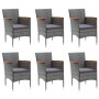 Juego de comedor de jardín de 7 piezas gris de vidaXL, Conjuntos de jardín - Ref: Foro24-3067864, Precio: 630,36 €, Descuento: %