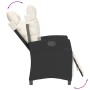 Set comedor de jardín 3 pzas con cojines ratán sintético negro de , Conjuntos de jardín - Ref: Foro24-3212900, Precio: 355,20...