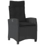 Set comedor de jardín 3 pzas con cojines ratán sintético negro de , Conjuntos de jardín - Ref: Foro24-3213184, Precio: 297,21...