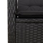 Set comedor de jardín 3 pzas con cojines ratán sintético negro de , Conjuntos de jardín - Ref: Foro24-3213184, Precio: 297,21...