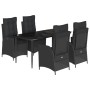 Set de muebles jardín 5 pzas con cojines ratán sintético negro de , Conjuntos de jardín - Ref: Foro24-3213178, Precio: 623,20...