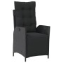 Set de comedor de jardín 7 pzas y cojines ratán sintético negro de , Conjuntos de jardín - Ref: Foro24-3213190, Precio: 923,0...