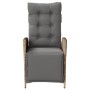 Sillón reclinable jardín reposapiés 2 uds ratán PE beige mezcla de , Sillas de jardín - Ref: Foro24-365293, Precio: 274,61 €,...