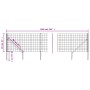 Cerca de alambre con pinchos de anclaje verde 0,8x10 m de , Paneles de vallas - Ref: Foro24-154128, Precio: 94,09 €, Descuent...