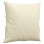 Sofá de 3 plazas con cojines cuero sintético color crema 180 cm de , Sofás - Ref: Foro24-3200809, Precio: 265,91 €, Descuento: %