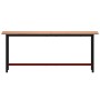 Banco de trabajo madera maciza de haya y metal 200x55x81,5 cm de , Mesas de trabajo - Ref: Foro24-3188907, Precio: 269,56 €, ...
