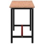 Banco de trabajo madera maciza de haya y metal 200x55x81,5 cm de , Mesas de trabajo - Ref: Foro24-3188907, Precio: 269,56 €, ...