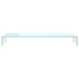 Mueble TV/Elevador de monitor cristal verde 110x30x13 cm de , Muebles TV - Ref: Foro24-244148, Precio: 114,85 €, Descuento: %