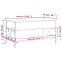 Mesa de centro madera ingeniería metal roble humo 100x50x50 cm de , Mesas de centro - Ref: Foro24-845358, Precio: 87,76 €, De...