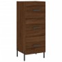 Aparador madera de ingeniería marrón roble 34,5x34x90 cm de , Aparadores - Ref: Foro24-828619, Precio: 79,63 €, Descuento: %