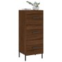 Aparador madera de ingeniería marrón roble 34,5x34x90 cm de , Aparadores - Ref: Foro24-828619, Precio: 79,63 €, Descuento: %