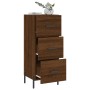 Aparador madera de ingeniería marrón roble 34,5x34x90 cm de , Aparadores - Ref: Foro24-828619, Precio: 79,63 €, Descuento: %