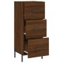 Aparador madera de ingeniería marrón roble 34,5x34x90 cm de , Aparadores - Ref: Foro24-828619, Precio: 79,63 €, Descuento: %