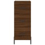Aparador madera de ingeniería marrón roble 34,5x34x90 cm de , Aparadores - Ref: Foro24-828619, Precio: 79,63 €, Descuento: %
