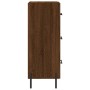 Aparador madera de ingeniería marrón roble 34,5x34x90 cm de , Aparadores - Ref: Foro24-828619, Precio: 79,63 €, Descuento: %