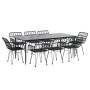 Juego de comedor de jardín 9 piezas ratán sintético negro de , Conjuntos de jardín - Ref: Foro24-3157858, Precio: 760,11 €, D...