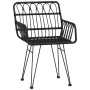 Juego de comedor de jardín 9 piezas ratán sintético negro de , Conjuntos de jardín - Ref: Foro24-3157858, Precio: 760,11 €, D...