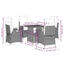 Set de muebles jardín 5 pzas con cojines ratán sintético negro de , Conjuntos de jardín - Ref: Foro24-3277446, Precio: 585,49...