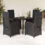 Set de muebles jardín 5 pzas con cojines ratán sintético negro de , Conjuntos de jardín - Ref: Foro24-3212322, Precio: 523,42...