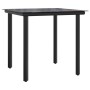 Set comedor de jardín 3 pzas con cojines ratán sintético negro de , Conjuntos de jardín - Ref: Foro24-3212320, Precio: 292,52...