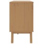 Mesita de noche OLDEN madera maciza de pino blanco y marrón de , Cajoneras - Ref: Foro24-358593, Precio: 188,30 €, Descuento: %