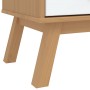Mesita de noche OLDEN madera maciza de pino blanco y marrón de , Cajoneras - Ref: Foro24-358593, Precio: 188,30 €, Descuento: %