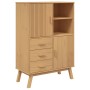 Aparador OLDEN madera maciza de pino marrón 85x43x125 cm de , Aparadores - Ref: Foro24-358615, Precio: 295,37 €, Descuento: %