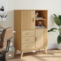 Aparador OLDEN madera maciza de pino marrón 85x43x125 cm de , Aparadores - Ref: Foro24-358615, Precio: 295,37 €, Descuento: %