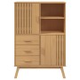 Aparador OLDEN madera maciza de pino marrón 85x43x125 cm de , Aparadores - Ref: Foro24-358615, Precio: 295,37 €, Descuento: %