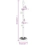 Perchero de hierro con recubrimiento en polvo rosa 172 cm de , Percheros para sombreros y abrigos - Ref: Foro24-377097, Preci...