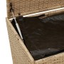 Caja de almacenaje de jardín ratán sintético beige mezcla 984L de , Cajas de almacenaje para exteriores - Ref: Foro24-365335,...
