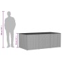 Caja de almacenaje de jardín ratán sintético beige mezcla 984L de , Cajas de almacenaje para exteriores - Ref: Foro24-365335,...